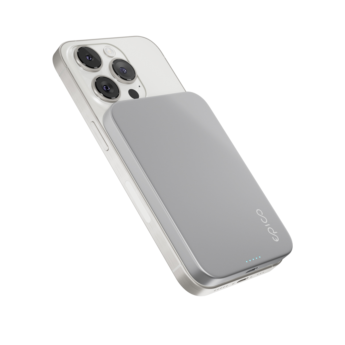 Epico 5000mAh Alu PowerBanka s MagSafe - stříbrná 9915112100056