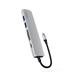 Epico 6v1 Alu Hub 8K s USB-C konektorem - stříbrná 9915112100067