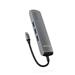 Epico 6v1 Slim Hub 8K s USB-C konektorem - šedá 9915112100070