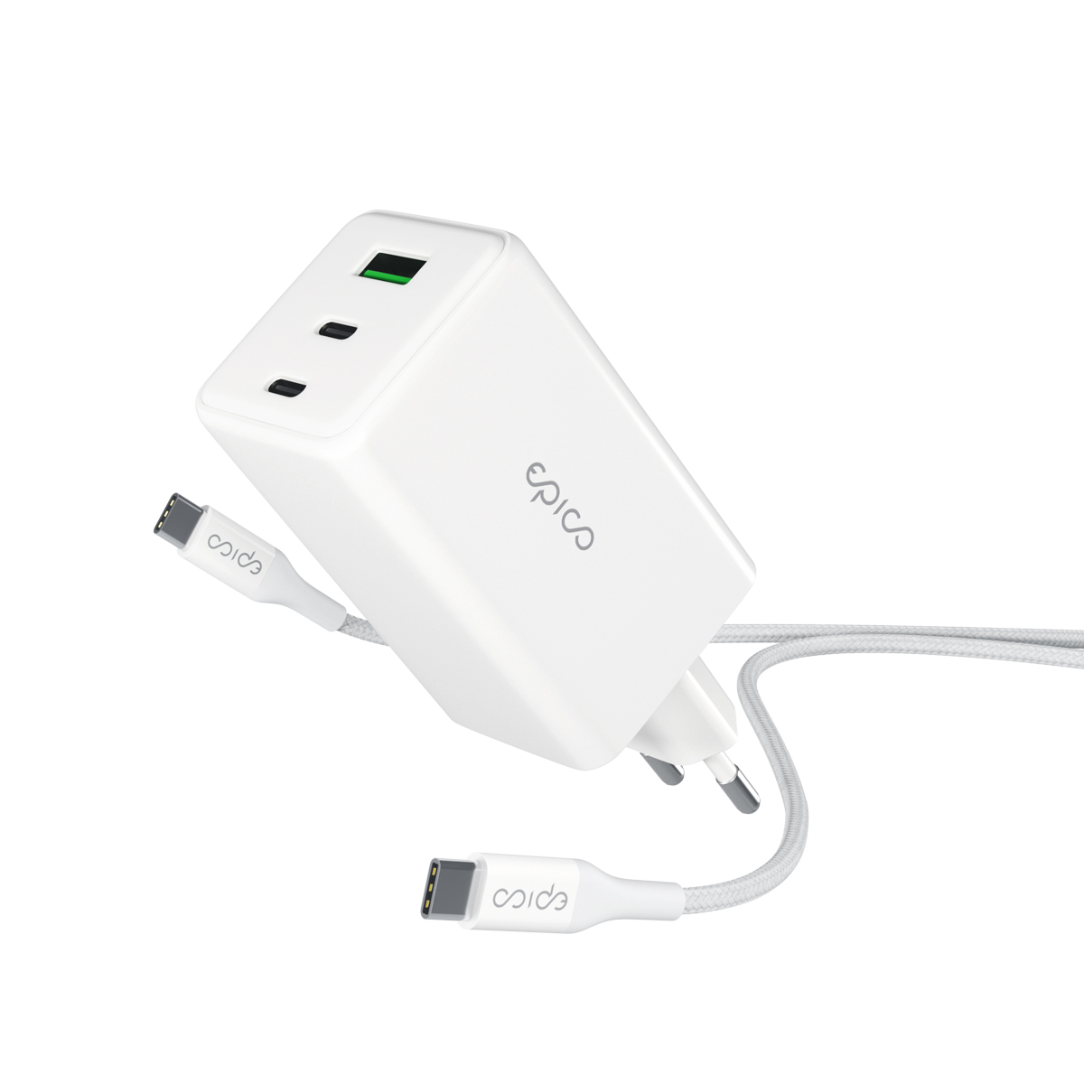 Epico GaN 100W adaptér EA100 s 1,2 m USB-C kabelem 9915101100213