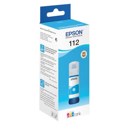 Epson 112 EcoTank Pigment Cyan ink bottle C13T06C24A
