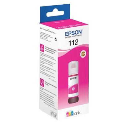 Epson 112 EcoTank Pigment Magenta ink bottle C13T06C34A