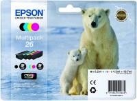 Epson 26XL Multipack - 4-balení - XL - černá, žlutá, azurová, purpurová - originál - inkoustová car C13T26364010