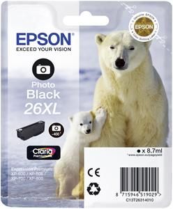 EPSON cartridge T2631 photo black (lední medvěd) XL C13T26314010