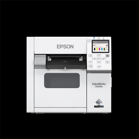 Epson ColorWorks C4000, Matt Black Ink, cutter, ZPLII, USB, Ethernet C31CK03102MK