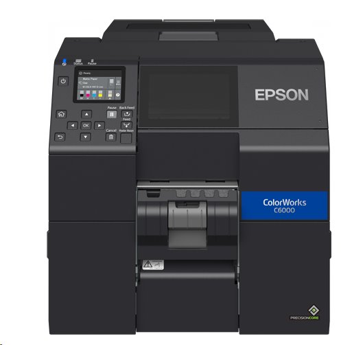 Epson ColorWorks CW-C6500Ae (mk), cutter, disp., USB, Ethernet, black C31CH77102MK