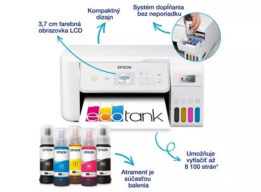 Epson EcoTank L3366 A4 color MFP, USB, WiFi C11CL63411