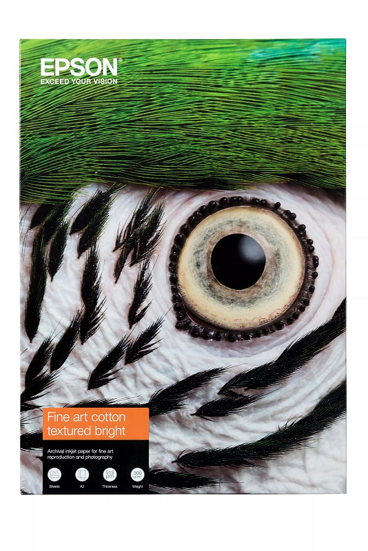 EPSON Fine Art Cotton Textured Bright A3+25 Sheets C13S450289