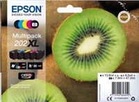 Epson originál ink C13T02G74010, 202 XL, CMYK, 1x13.8, 1x7.9ml, 3x8.5ml, Epson XP-6000, XP-6005