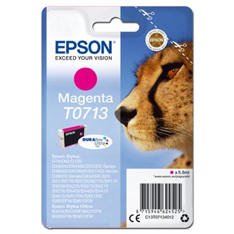 Epson originál ink C13T07134012, magenta, 270str., 5,5ml, Epson D78, DX4000, DX4050, DX5000, DX5050