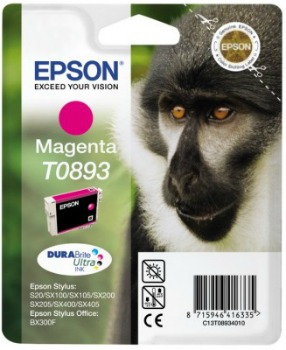 Epson originál ink C13T08934011, magenta, 3,5ml, Epson Stylus S20, SX100, SX200, SX400
