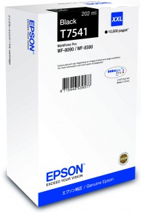 Epson originál ink C13T754140, T7541, XXL, black, 202ml, Epson WorkForce Pro WF-8090DW, WF-8590DWF