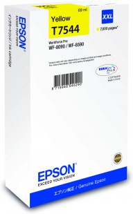Epson originál ink C13T754440, T7544, XXL, yellow, 69ml, Epson WorkForce Pro WF-8590DWF
