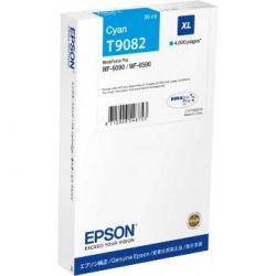 Epson originál ink C13T908240, T9082, XL, cyan, 39ml, Epson WorkForce Pro WF-6090DW