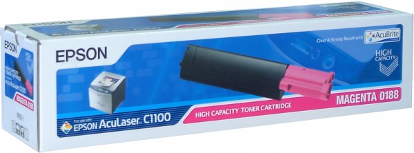 Epson originál toner C13S050188, magenta, 4000str., high capacity, Epson AcuLaser C1100, 1100N, CX1