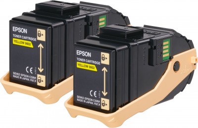 Epson originál toner C13S050606, yellow, 15000str., Epson Aculaser C9300N, Dual pack
