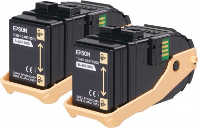 Epson originál toner C13S050609, black, 13000str., Epson Aculaser C9300N, Dual pack