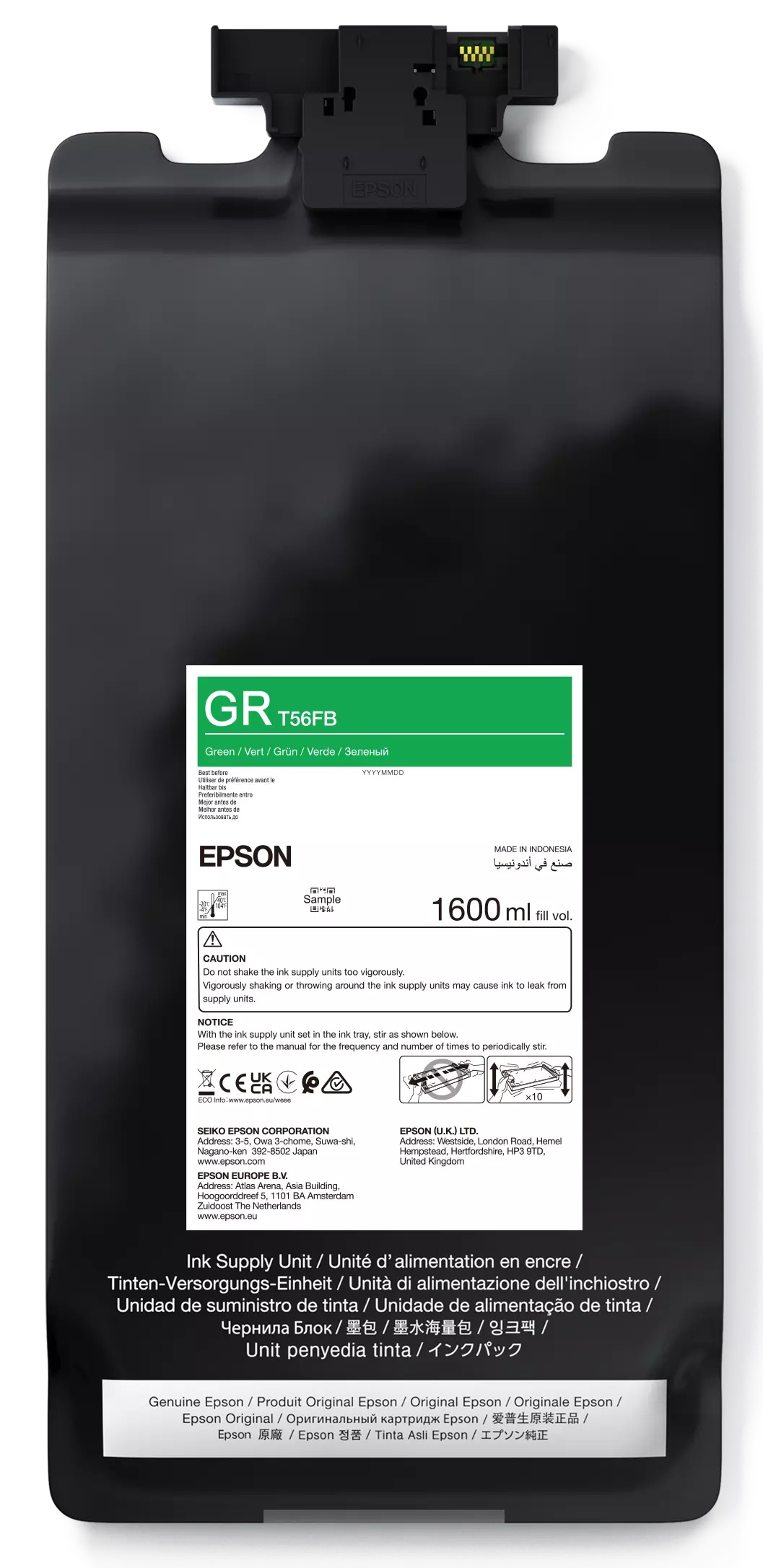 Epson P-Series 64" Green IIPS Ink 1600ml C13T56FB00