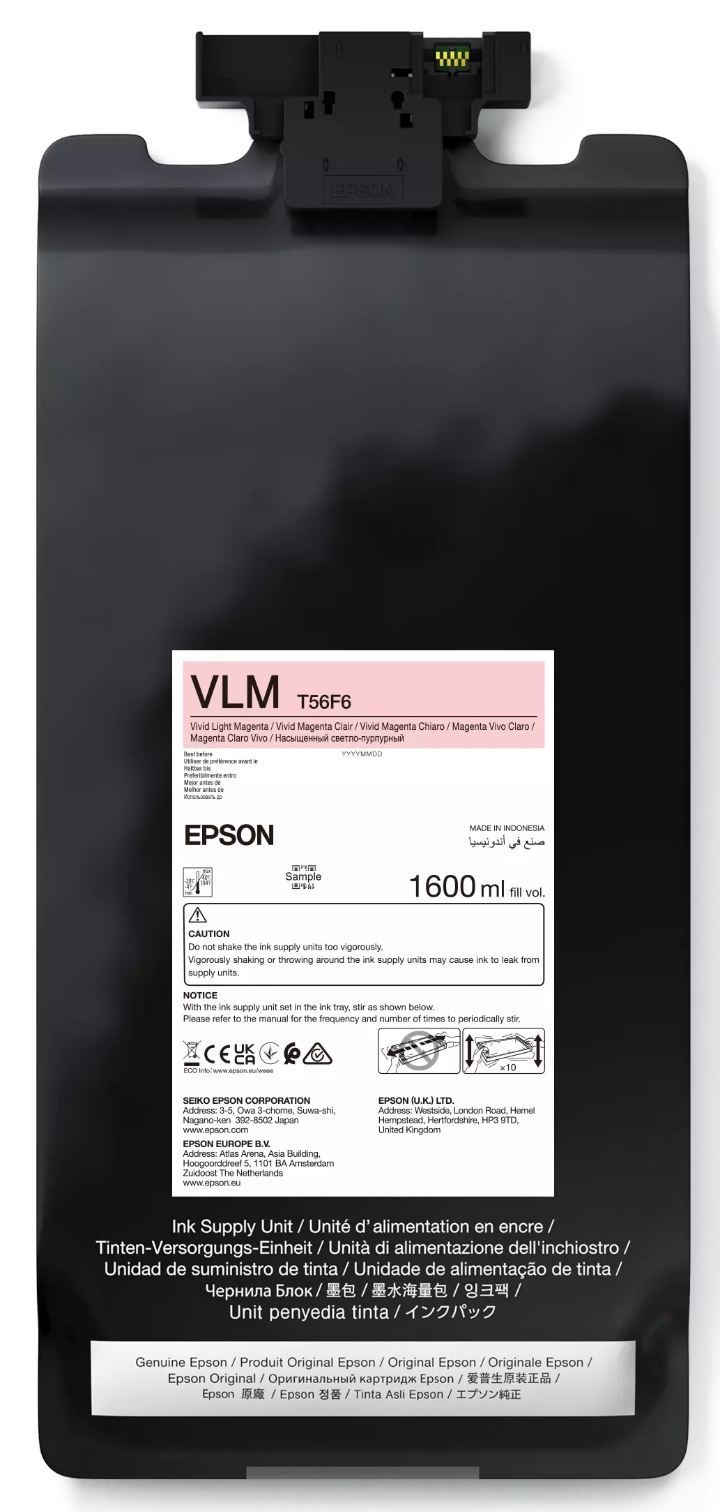 Epson P-Series 64" Vivid Light Magenta 1600ml C13T56F600