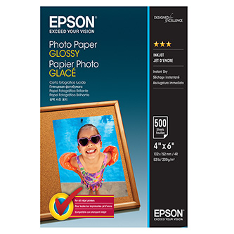 Epson Photo Paper, foto papier, lesklý, biely, 10x15cm, 4x6", 200 g/m2, 500 ks, C13S042549, at