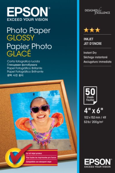 EPSON Photo Paper Glossy 10x15cm 50 listů C13S042547