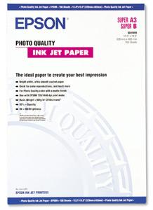 Epson Photo Quality InkJet Paper, foto papier, matný, biely, A2, 104 g/m2, 720dpi, 30 ks, C13S04107 C13S041079