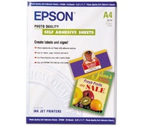 Epson Photo Quality Self Adhesive Sheets - Samolepicí - A4 (210 x 297 mm) - 167 g/m2 - 10 kusy list C13S041106