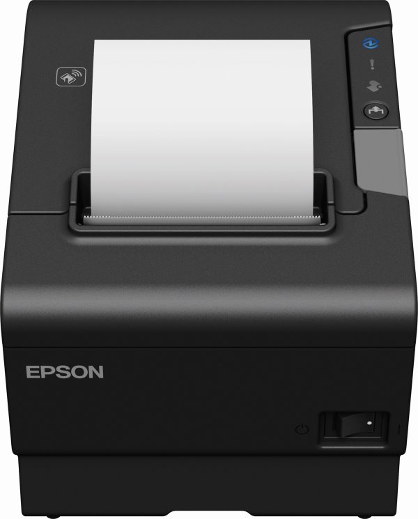 EPSON pokl.TM-T88VI,černá, RS232, USB, Ethernet,zdroj,buzzer, kabel C31CE94112