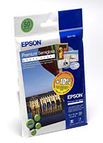 Epson Premium Semigloss Photo Paper - Pololesklý - 100 x 150 mm - 251 g/m2 - 50 listy fotografický C13S041765