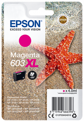 EPSON siglepack, Magenta 603XL C13T03A34010