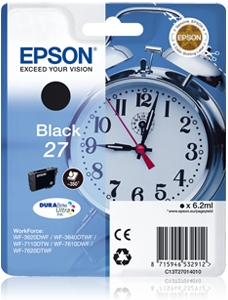 EPSON Singlepack Black 27 DURABrite Ultra Ink C13T27014010