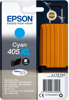 Epson Singlepack Cyan 405XL DURABrite Ultra Ink C13T05H24010