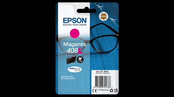 EPSON Singlepack Magenta 408L DURABrite Ultra Ink C13T09K34010