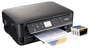 EPSON Stylus BX525WD/ A4/ 5760x1440/ LCD/ Duplex/ 4 barvy/ Wi-Fi/ USB C11CA70313