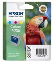 Epson T008 - 46 ml - barva (azurová,magenta,žlutá,světle azurová, světlá magenta) - originál - blis C13T00840110