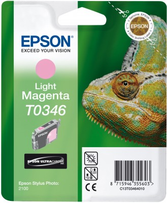 Epson T0346 - 17 ml - světlá fialová - originál - blistr - inkoustová cartridge - pro Stylus Photo C13T03464010