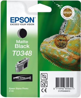 Epson T0348 - 17 ml - matná čerň - originál - blistr - inkoustová cartridge - pro Stylus Photo 2100 C13T03484010