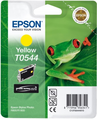 Epson T0544 - 13 ml - žlutá - originál - blistr - inkoustová cartridge - pro Stylus Photo R1800, R8 C13T05444010