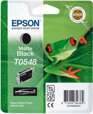 Epson T0548 - 13 ml - matná čerň - originál - blistr - inkoustová cartridge - pro Stylus Photo R180 C13T05484010