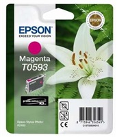 Epson T0593 - 13 ml - purpurová - originál - blistr - inkoustová cartridge - pro Stylus Photo R2400 C13T05934010