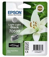 Epson T0599 - Světle světle černá - originál - blistr - inkoustová cartridge - pro Stylus Photo R24 C13T05994010