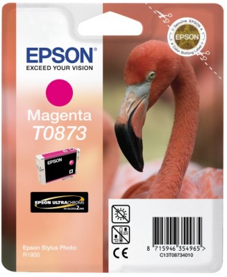 Epson T0873 - 11.4 ml - purpurová - originál - blistr - inkoustová cartridge - pro Stylus Photo R19 C13T08734010