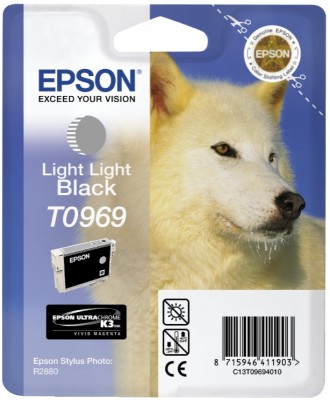 Epson T0969 - 11.4 ml - světle světle černá - originál - blistr - inkoustová cartridge - pro Stylus C13T09694010