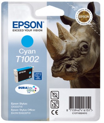 Epson T1002 - 11.1 ml - azurová - originál - blistr - inkoustová cartridge - pro Stylus SX510, SX51 C13T10024010