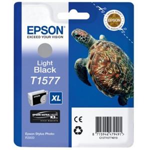 Epson T1577 - 25.9 ml - světle černý - originál - blistr - inkoustová cartridge - pro Stylus Photo C13T15774010