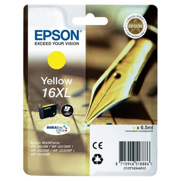 Epson T1634 16XL DURABrite Ultra Ink Yellow C13T16344010