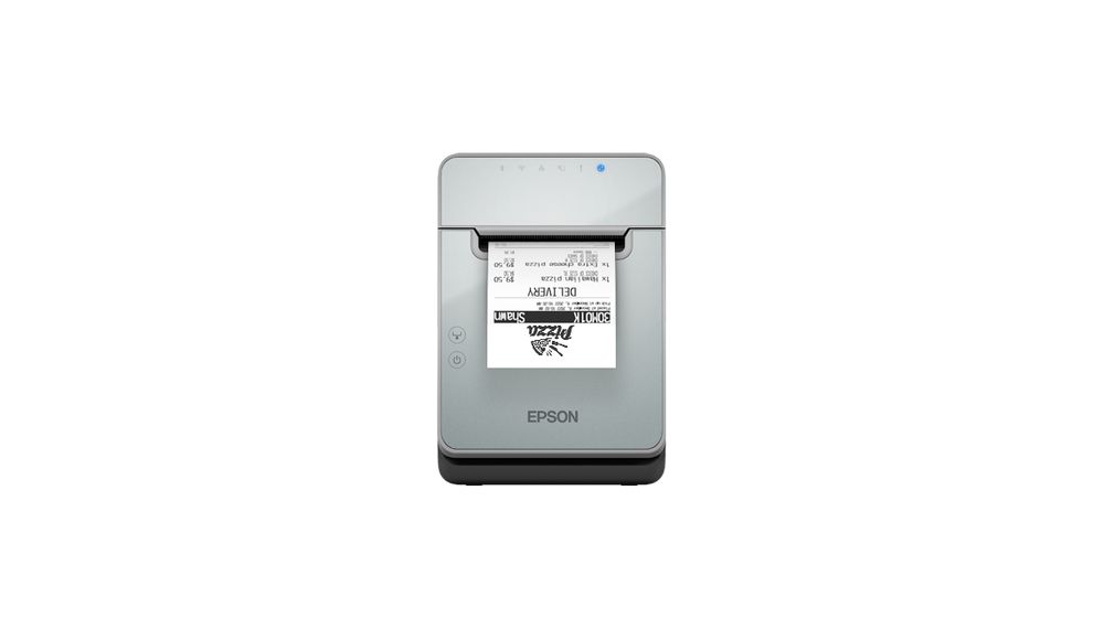 Epson TM-L100, 8 dots/mm (203 dpi), cutter, linerless, USB, RS232, Ethernet, black C31CJ52101