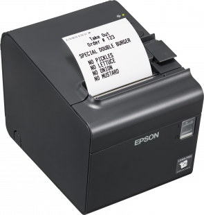 Epson TM-L90LF, 8 dots/mm (203 dpi), linerless, USB, RS232, black C31C412682