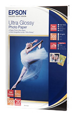 Epson Ultra Glossy Photo Paper - Lesklý - 100 x 150 mm 20 listy fotografický papír - pro EcoTank ET C13S041926