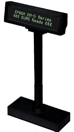 EPSON VFD zák.display DM-D210,20x2, na noze, černý A61B134EAG